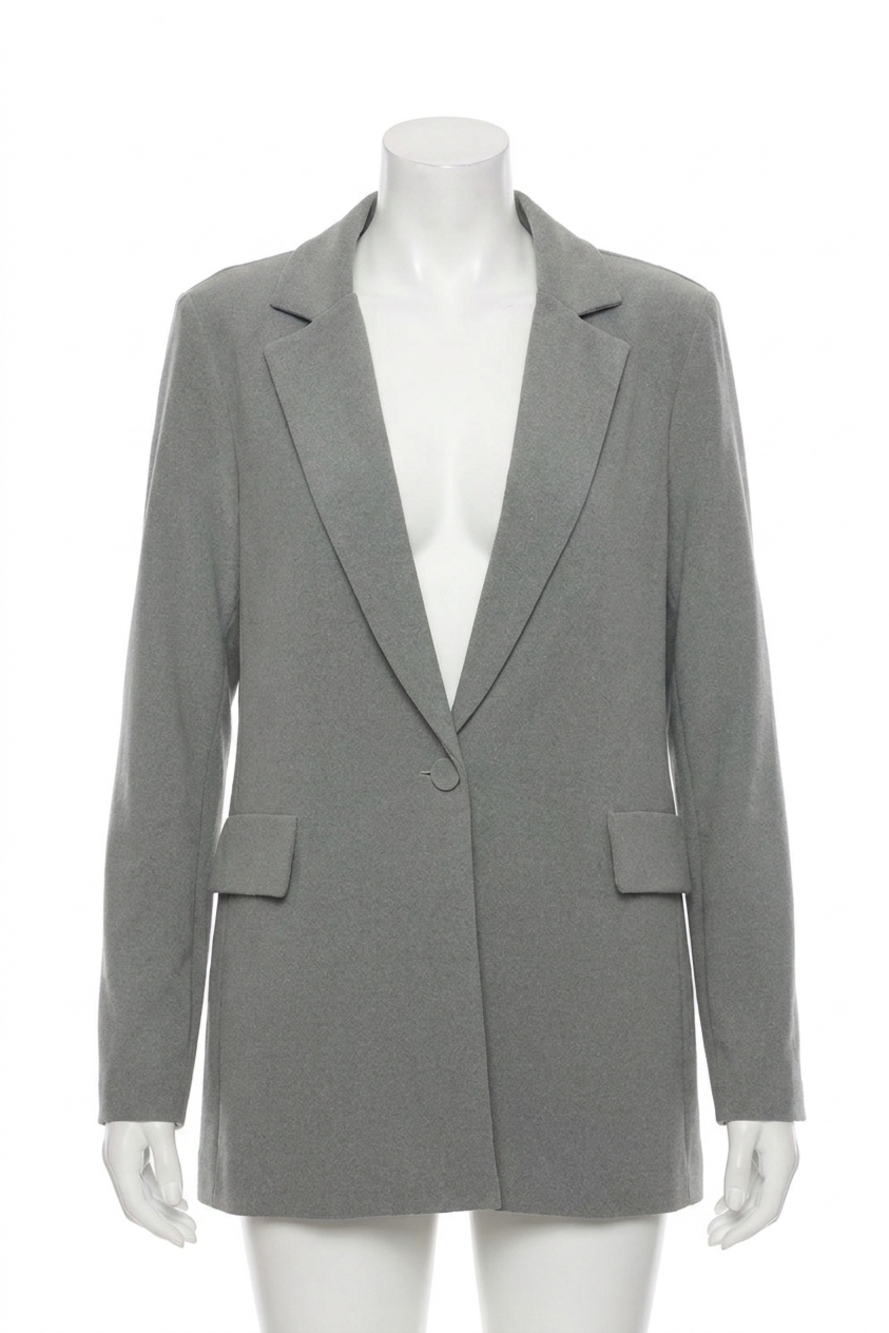 NEW JOSEPH RIBKOFF relaxed blazer jacket in grey melange